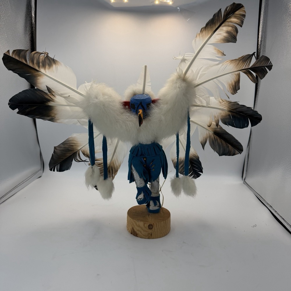 Navajo Kachina Eagle Dancer Handmade Doll Native American Signed